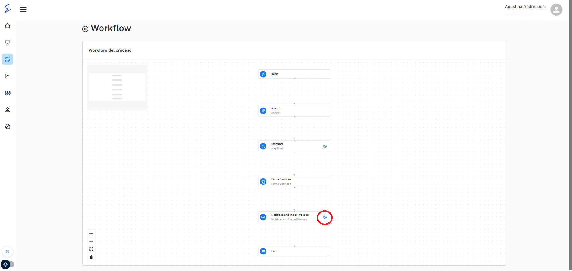 Reenviar la notificación final